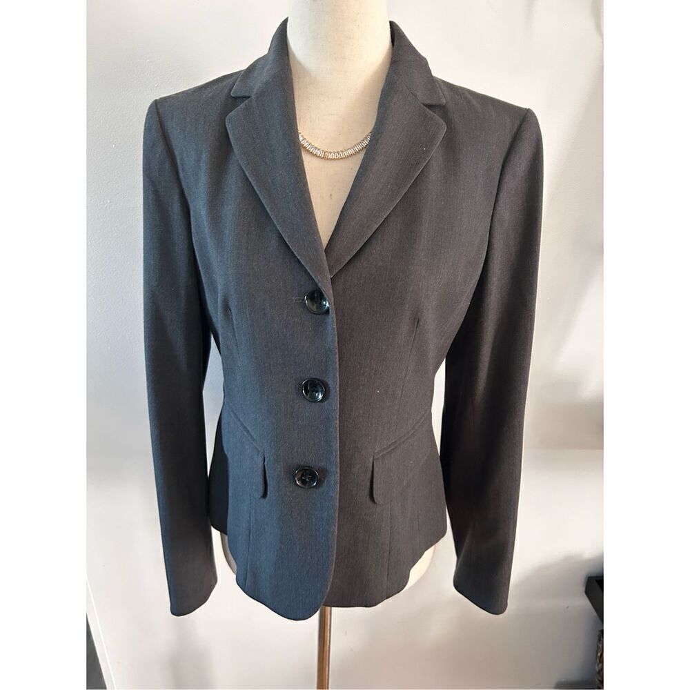 Evan picone gray blazer size 6p